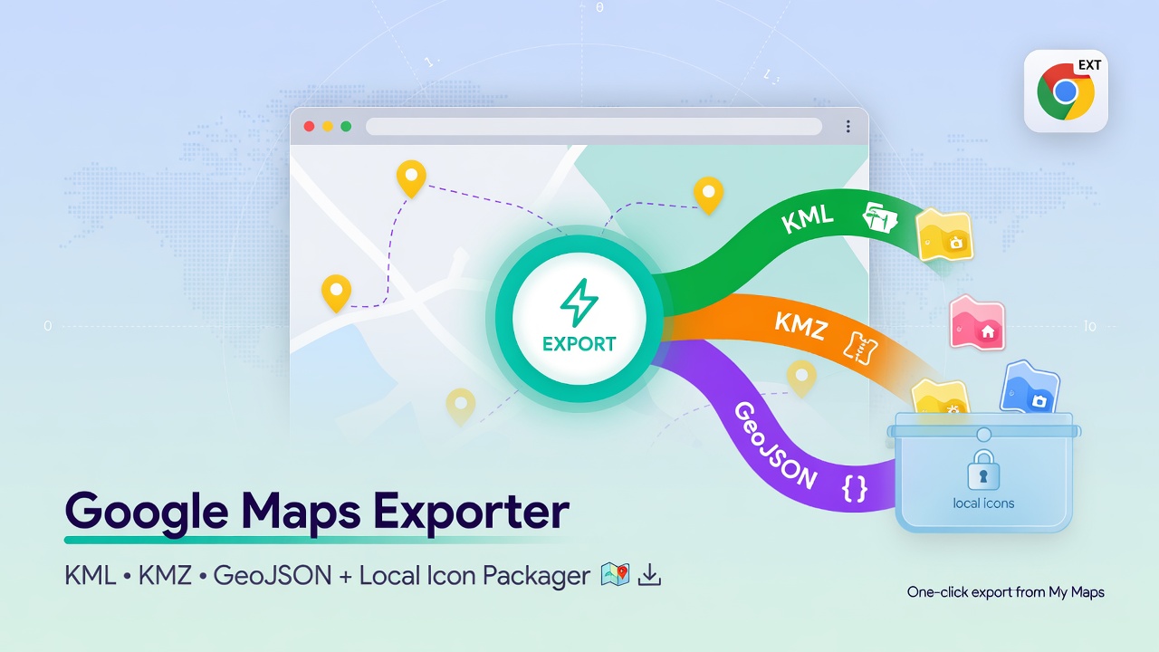 Google Map Exporter — Export Any Google Map to KML, KMZ, or GeoJSON