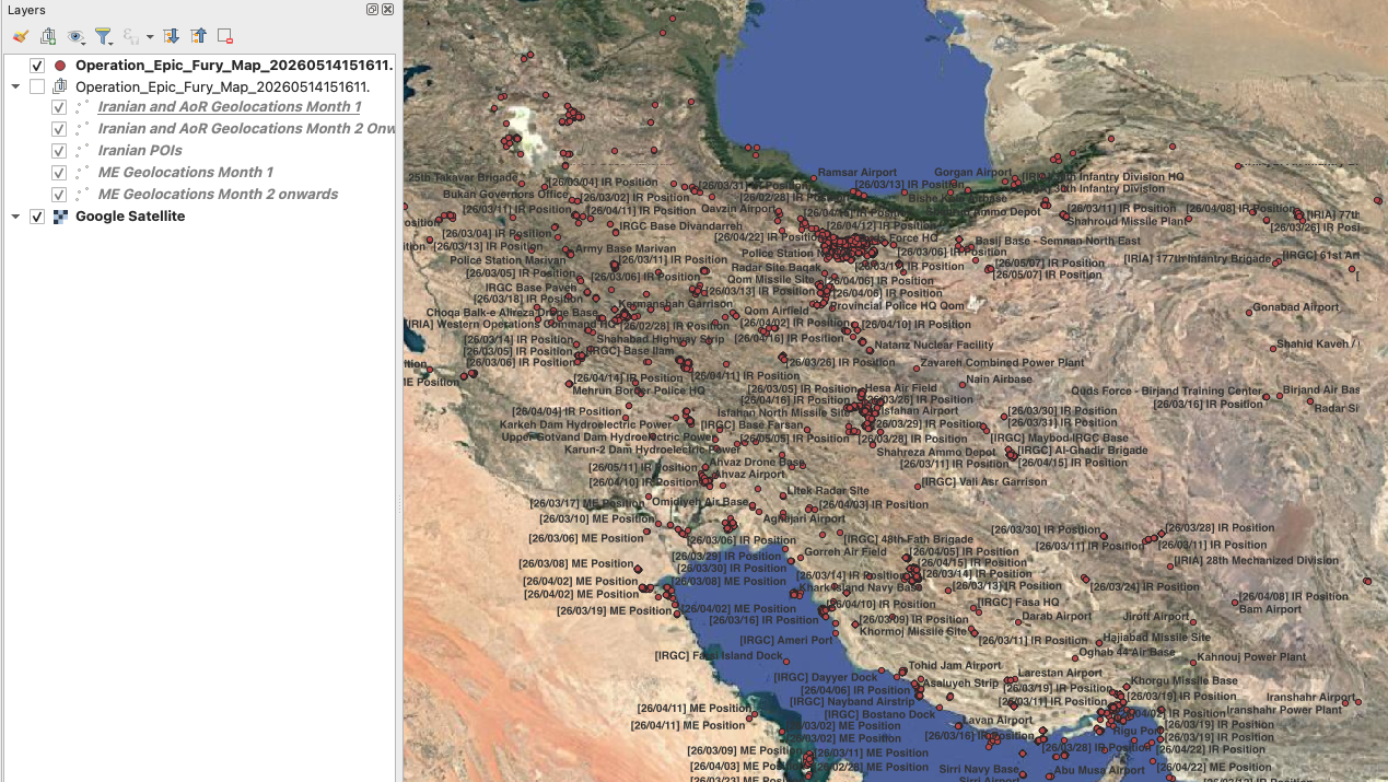 Screenshot placeholder — GeoJSON layer loaded in QGIS with attribute table visible
