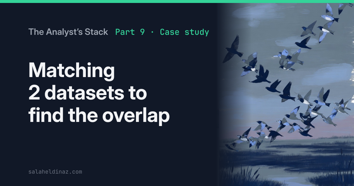 AI-generated illustration: Two flocks of birds crossing paths over a marsh at dusk, mingling where they meet.
