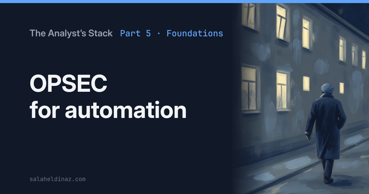 AI-generated illustration: A figure in a long coat walking past lit windows at uneven intervals, seen from behind.